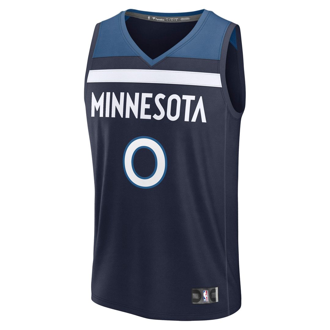 Donte DiVincenzo Minnesota Timberwolves Fanatics Fast Break Replica Player Jersey - Icon Edition - Navy