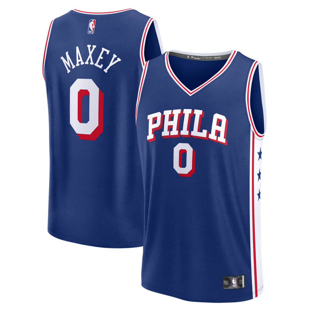 Tyrese Maxey Philadelphia 76ers Fanatics Fast Break Replica Player Jersey - Icon Edition - Royal