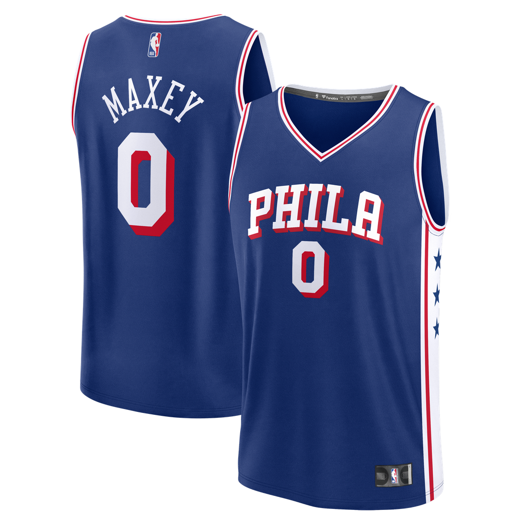 Tyrese Maxey Philadelphia 76ers Fanatics Fast Break Replica Player Jersey - Icon Edition - Royal