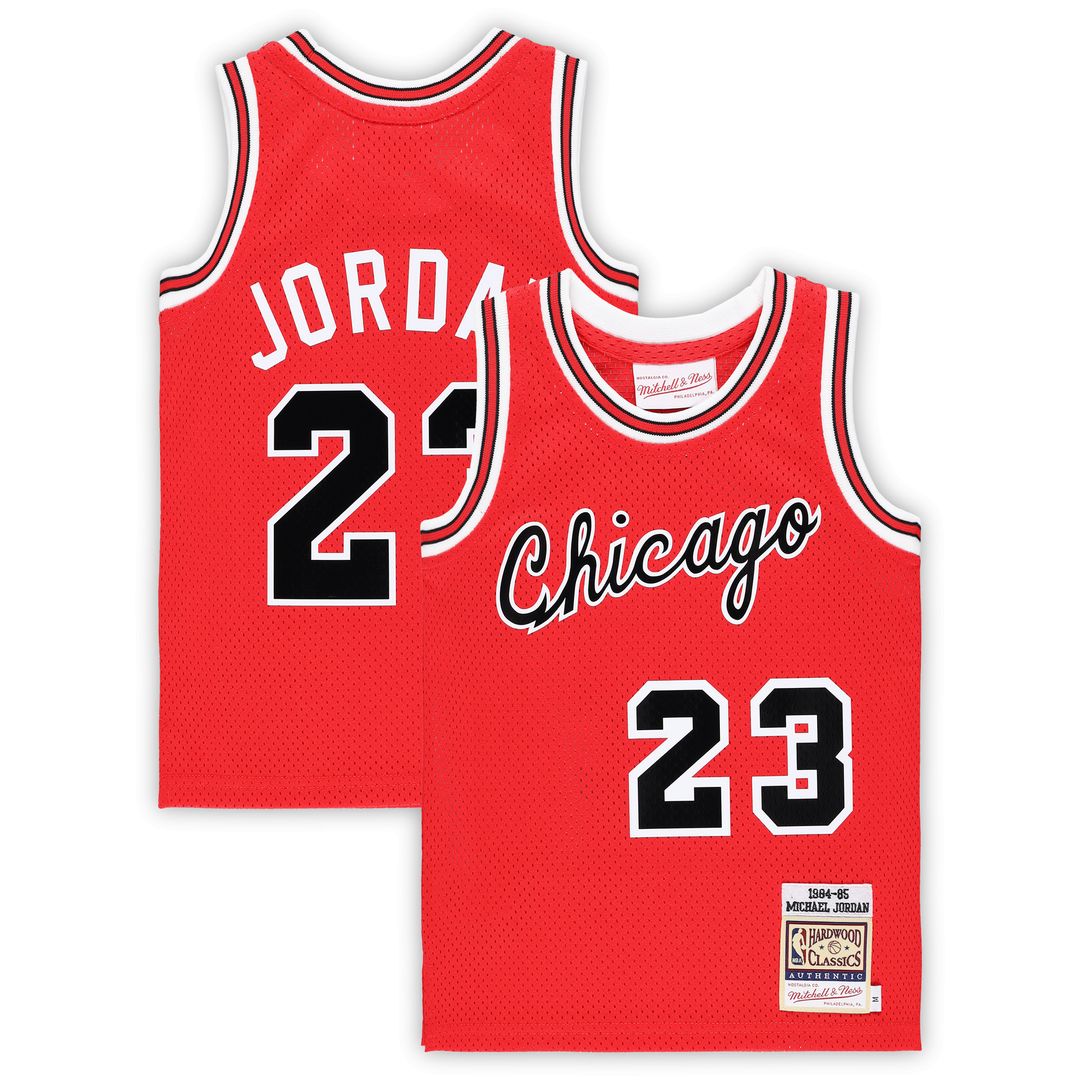 Michael Jordan Chicago Bulls Mitchell & Ness Preschool Hardwood Classics 1984/85 Authentic Swingman Jersey - Red