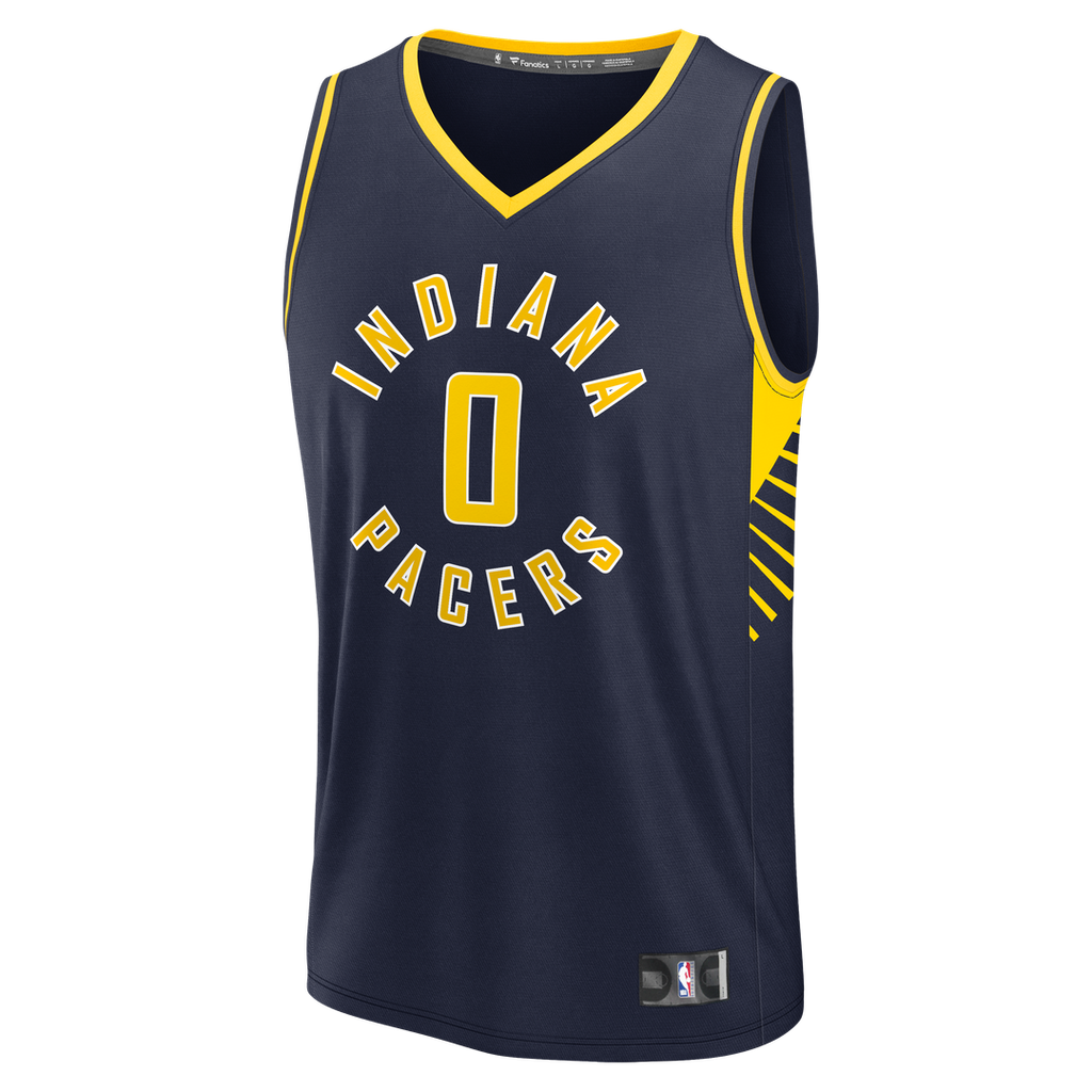 Tyrese Haliburton Indiana Pacers Fanatics Fast Break Replica Jersey - Navy - Icon Edition