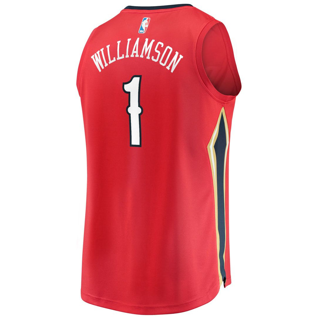 Zion Williamson New Orleans Pelicans Fanatics Replica Fast Break Jersey Navy - Icon Edition