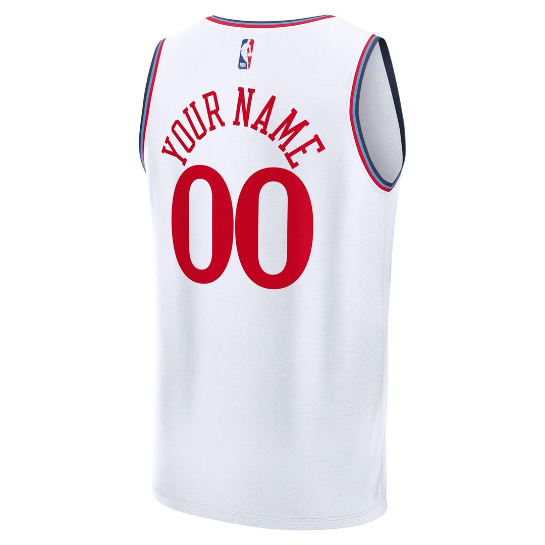 LA Clippers Fanatics Youth Fast Break Custom Replica Jersey - Red  - Statement Edition