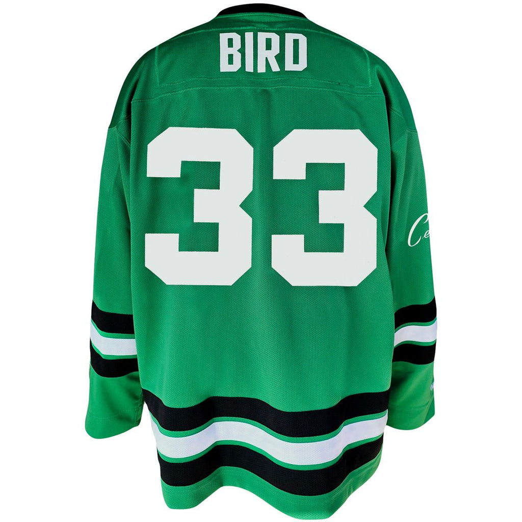 Larry Bird Boston Celtics Mitchell & Ness Big & Tall NBA Hockey Jersey - Kelly Green