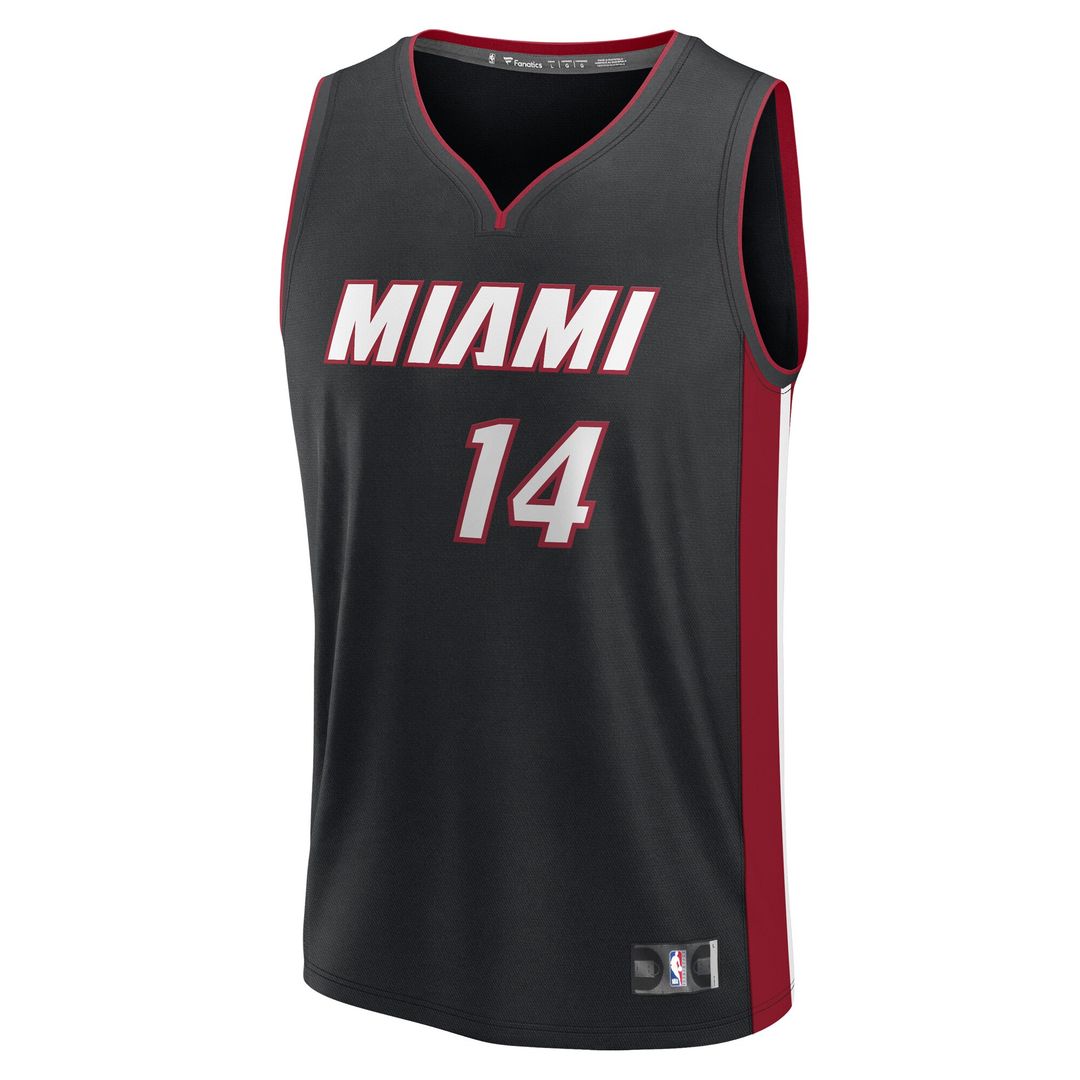 Tyler Herro Miami Heat Fanatics Fast Break Replica Player Jersey - Black - Icon Edition