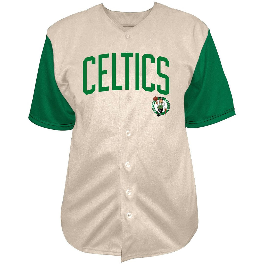 Jayson Tatum Boston Celtics Fanatics Baseball Jersey - Cream