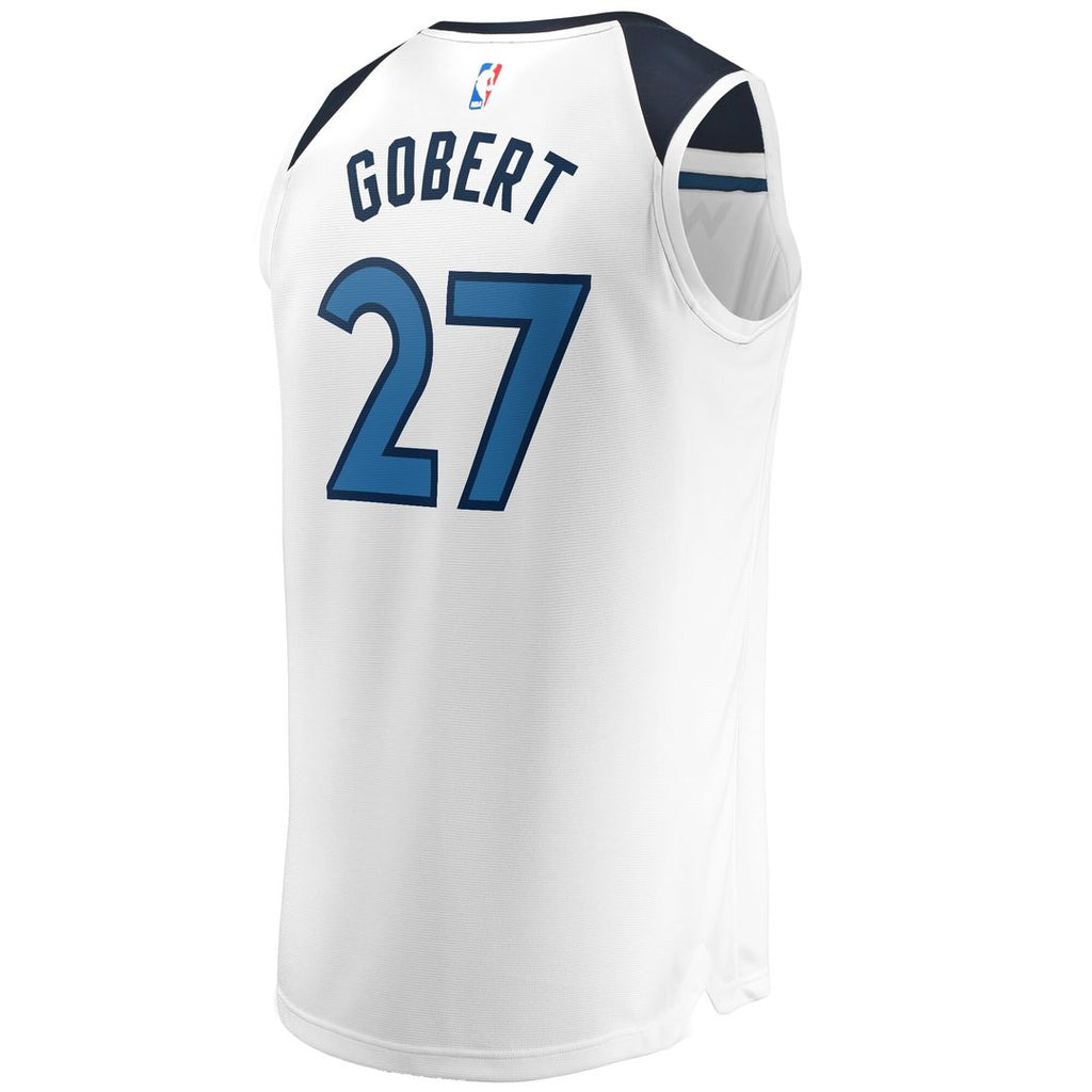 Rudy Gobert Minnesota Timberwolves Fanatics Fast Break Replica Player Jersey - Association Edition - White