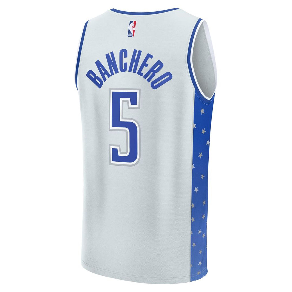 Paolo Banchero Orlando Magic Fanatics Youth 2025/26 City Edition Fast Break Jersey - Silver