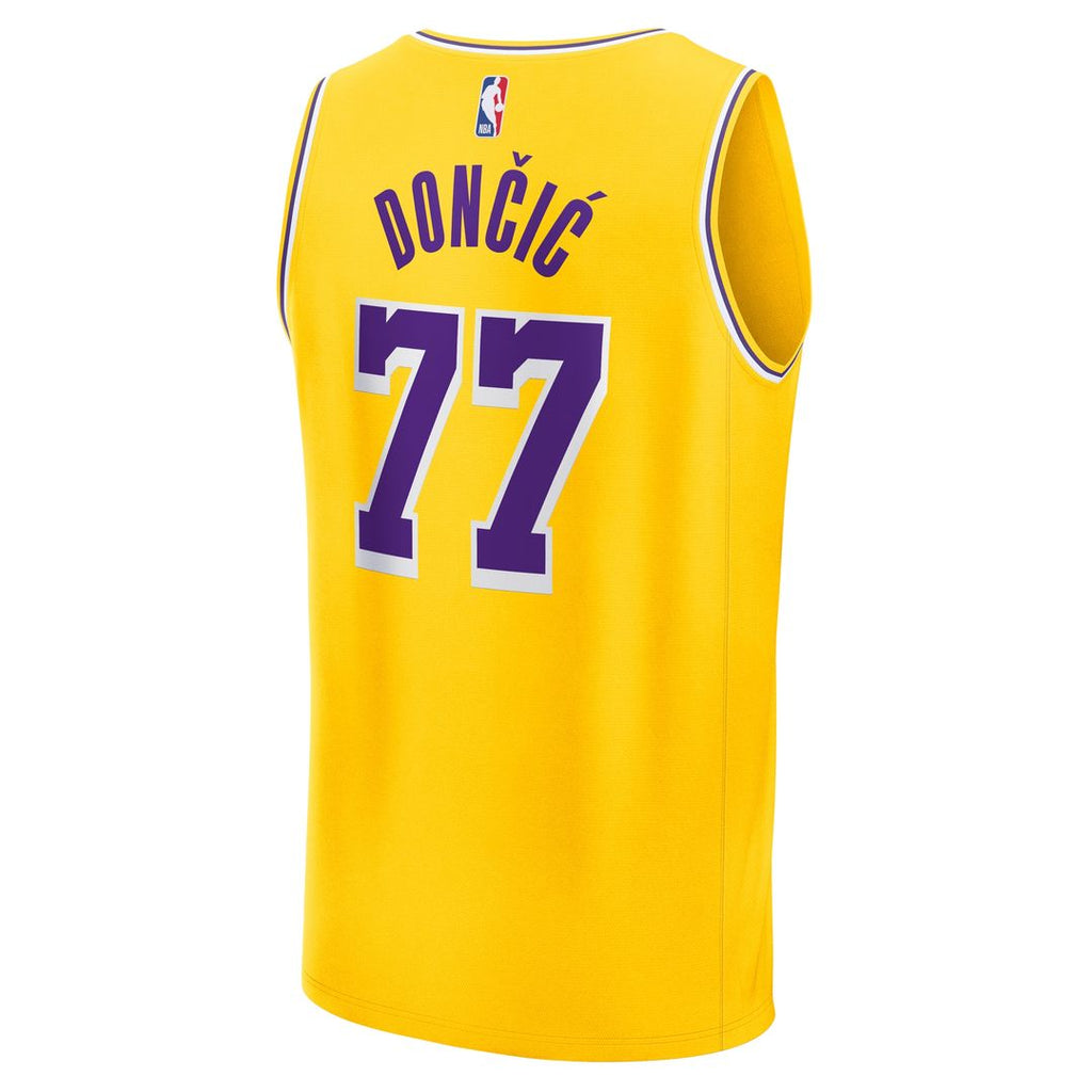 Luka Dončić Los Angeles Lakers Fanatics Youth Fast Break Replica Player Jersey - Gold