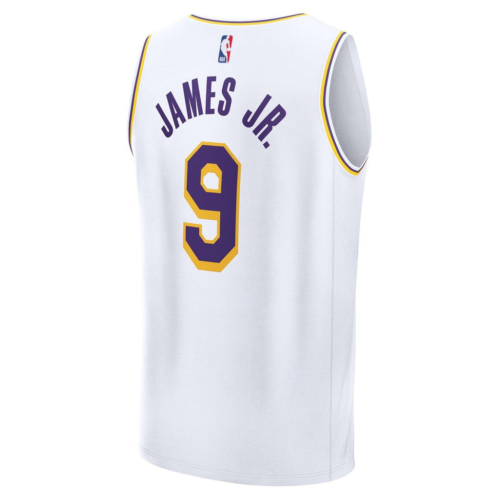 Bronny James Los Angeles Lakers Fanatics Fast Break Replica Player Jersey - Association Edition - White
