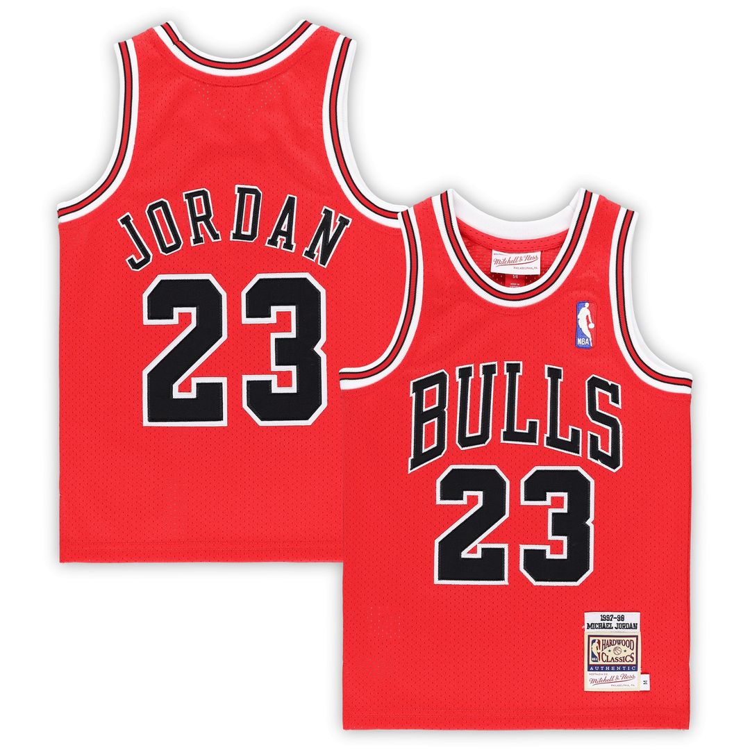 Michael Jordan Chicago Bulls Mitchell & Ness Preschool 1996/97 Hardwood Classics Authentic Jersey - Black