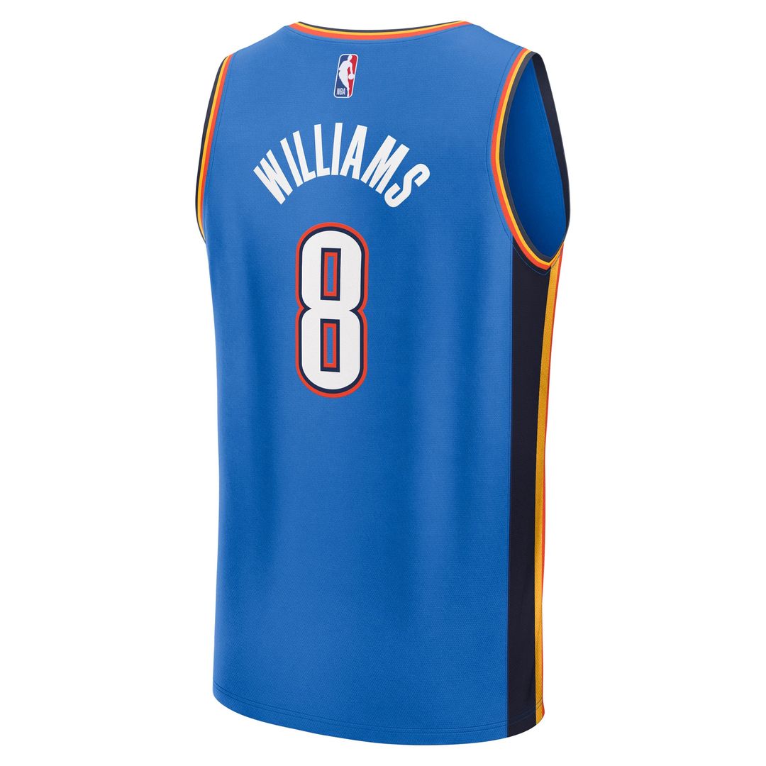 Jalen Williams Oklahoma City Thunder Fanatics Fast Break Replica Player Jersey - Icon Edition - Blue