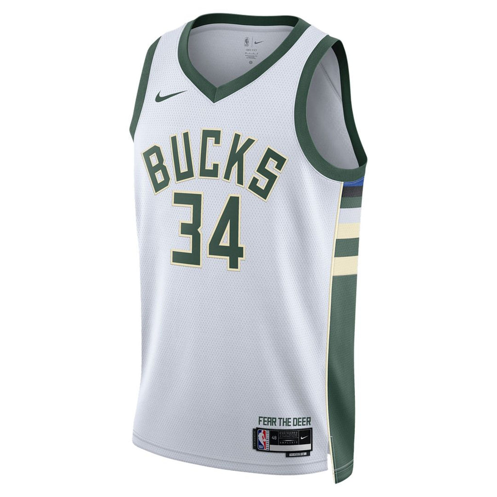 Giannis Antetokounmpo Milwaukee Bucks Nike Unisex Swingman Jersey - Icon Edition - Hunter Green