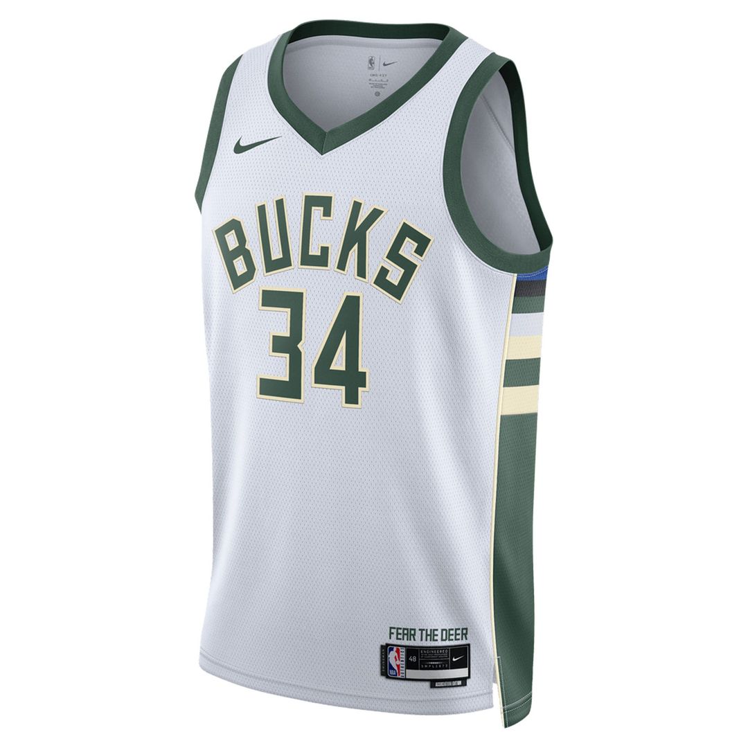 Giannis Antetokounmpo Milwaukee Bucks Nike Unisex Swingman Jersey - Icon Edition - Hunter Green