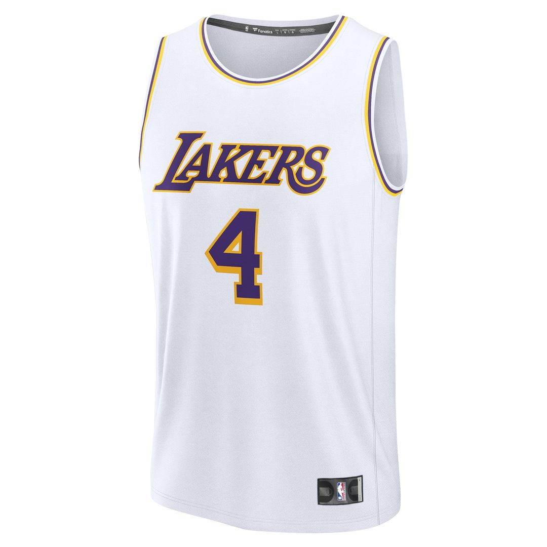 Dalton Knecht Los Angeles Lakers Fanatics Fast Break Replica Player Jersey - Association Edition - White