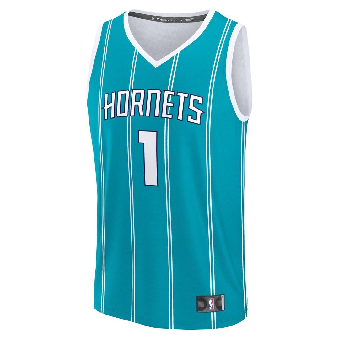 LaMelo Ball Charlotte Hornets Fanatics Fast Break Replica Player Jersey - Icon Edition - Teal
