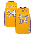 Shaquille O'Neal Los Angeles Lakers Mitchell & Ness Youth 1999/00 Hardwood Classics Swingman Jersey - Gold