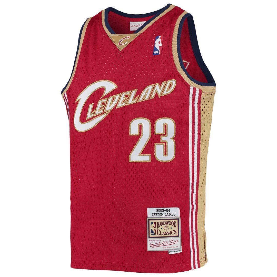 LeBron James Cleveland Cavaliers Mitchell & Ness Youth 2008-09 Hardwood Classics Swingman Jersey - Navy