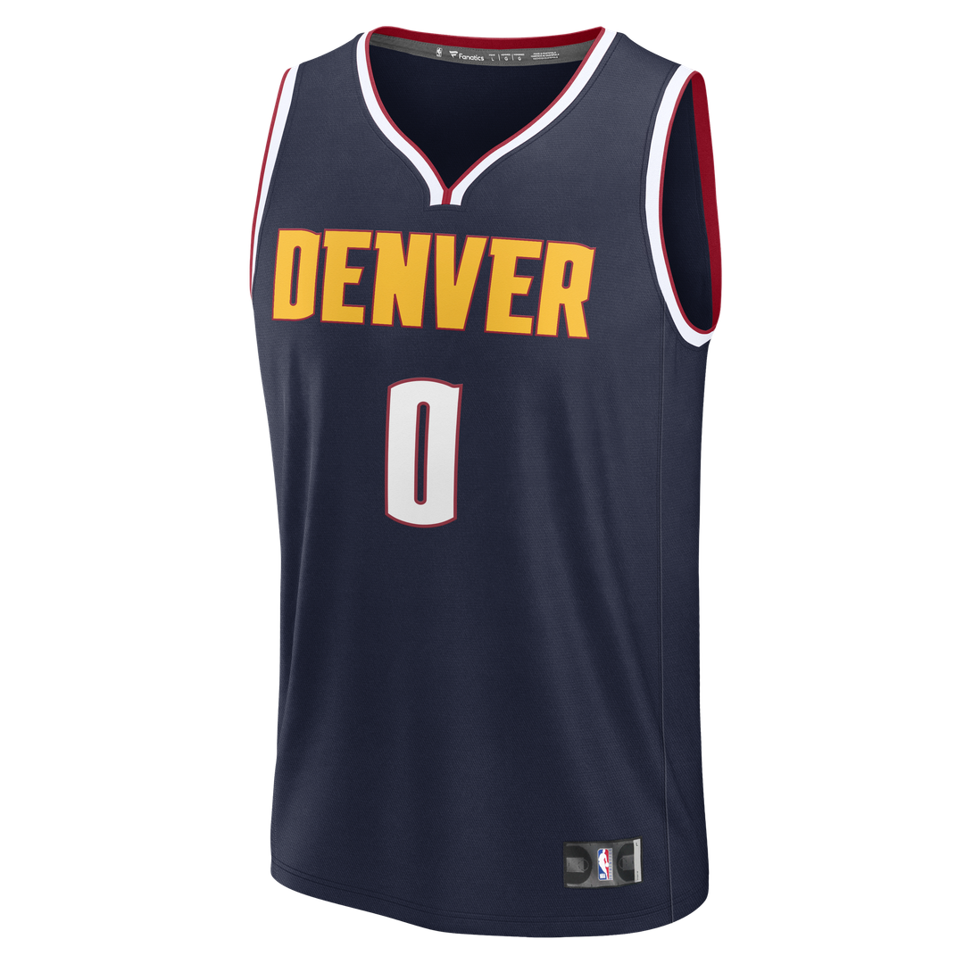 Christian Braun Denver Nuggets Fanatics Fast Break Replica Jersey - Icon Edition - Navy