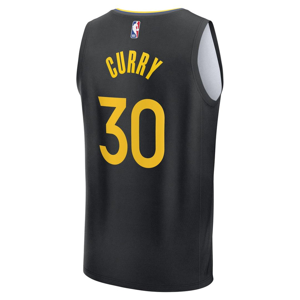 Stephen Curry Golden State Warriors Fanatics Fast Break Replica Player Jersey - Statement Edition - Black