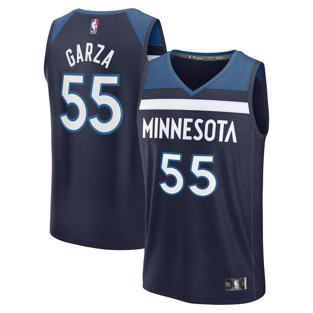 Luka Garza Minnesota Timberwolves Fanatics Fast Break Replica Player Jersey - Icon Edition - Navy