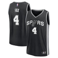 De'Aaron Fox San Antonio Spurs Fanatics Fast Break Replica Player Jersey - Icon Edition - Black