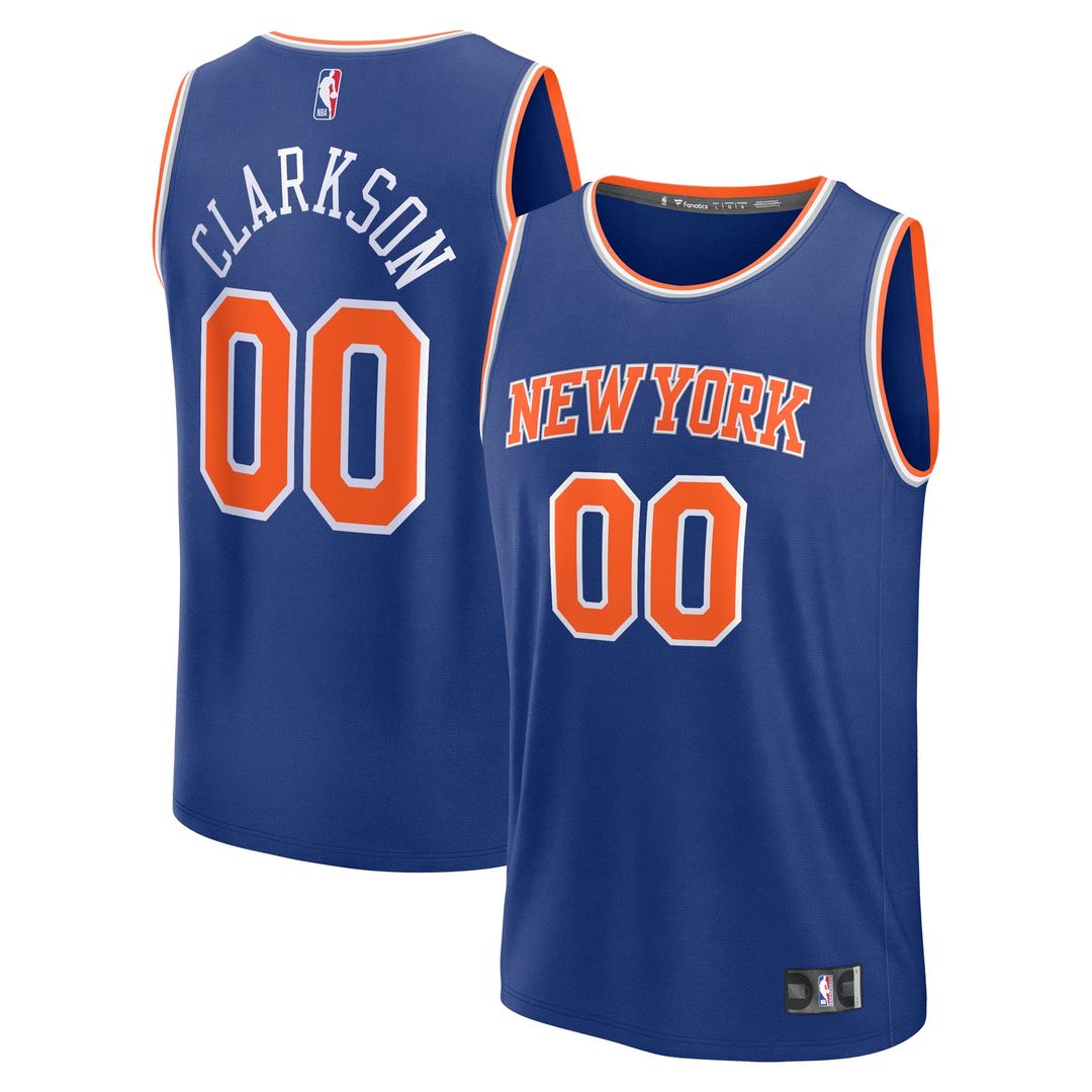 Jordan Clarkson New York Knicks Fanatics Youth Fast Break Replica Player Jersey - Icon Edition - Blue