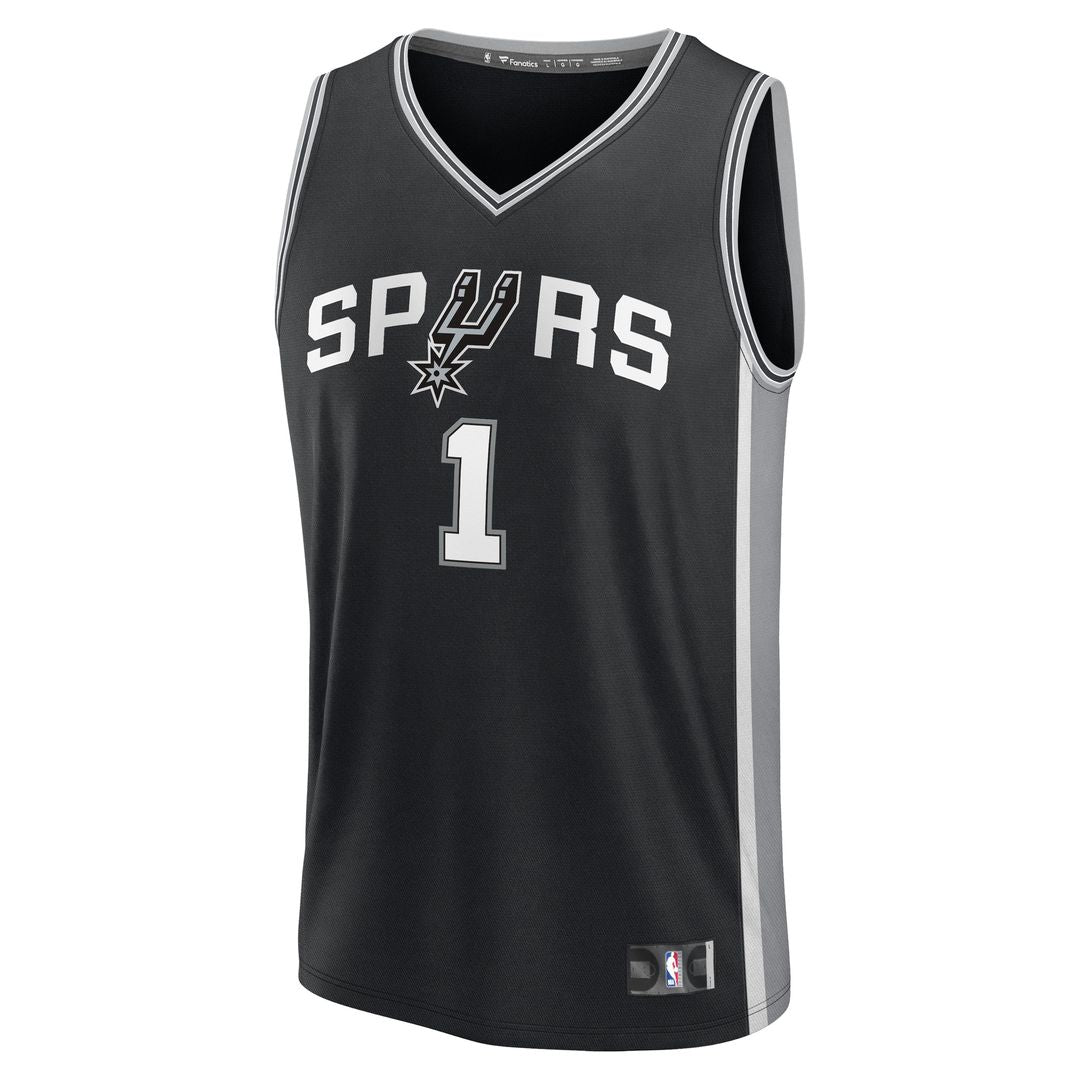 Victor Wembanyama San Antonio Spurs Fanatics Youth Fast Break Replica Player Jersey - Icon Edition - Black
