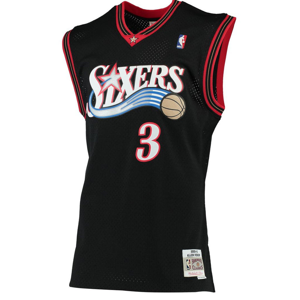 Allen Iverson Philadelphia 76ers Mitchell & Ness 1996/97 Hardwood Classics Swingman Jersey - Red