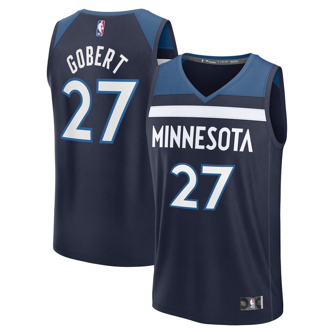 Rudy Gobert Minnesota Timberwolves Fanatics Fast Break Replica Player Jersey - Icon Edition - Navy