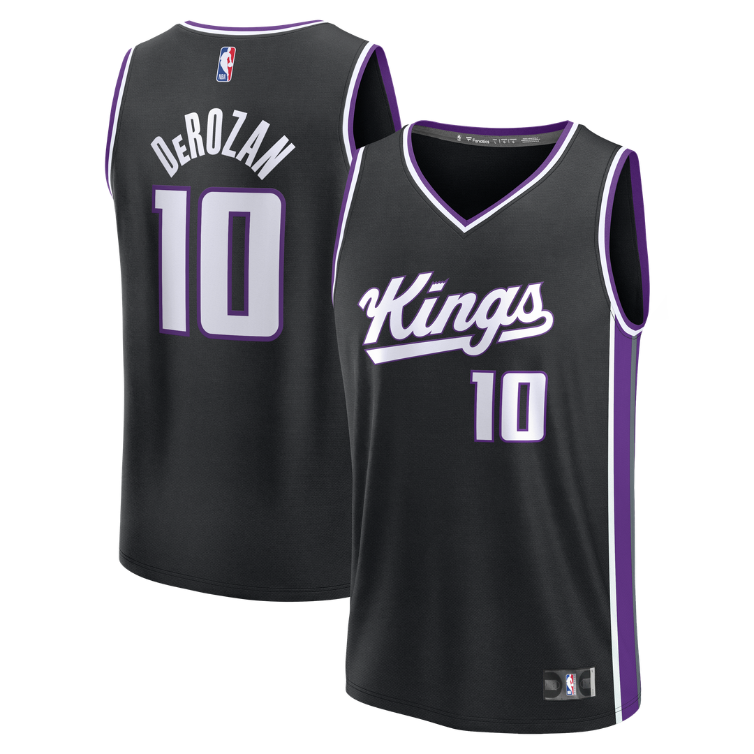 DeMar DeRozan Sacramento Kings Fanatics Fast Break Replica Player Jersey - Icon Edition - Black