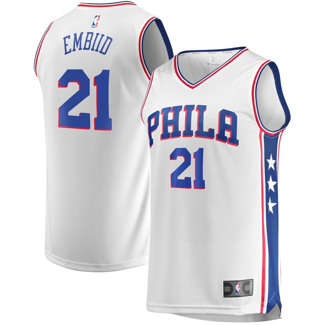 Joel Embiid Philadelphia 76ers Fanatics Fast Break Replica Player Jersey - Icon Edition - Royal