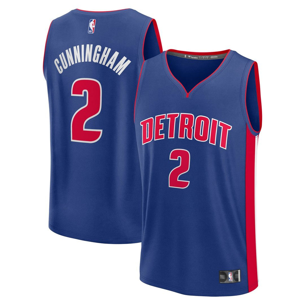 Cade Cunningham Detroit Pistons Fanatics Fast Break Replica Player Jersey - Icon Edition - Blue