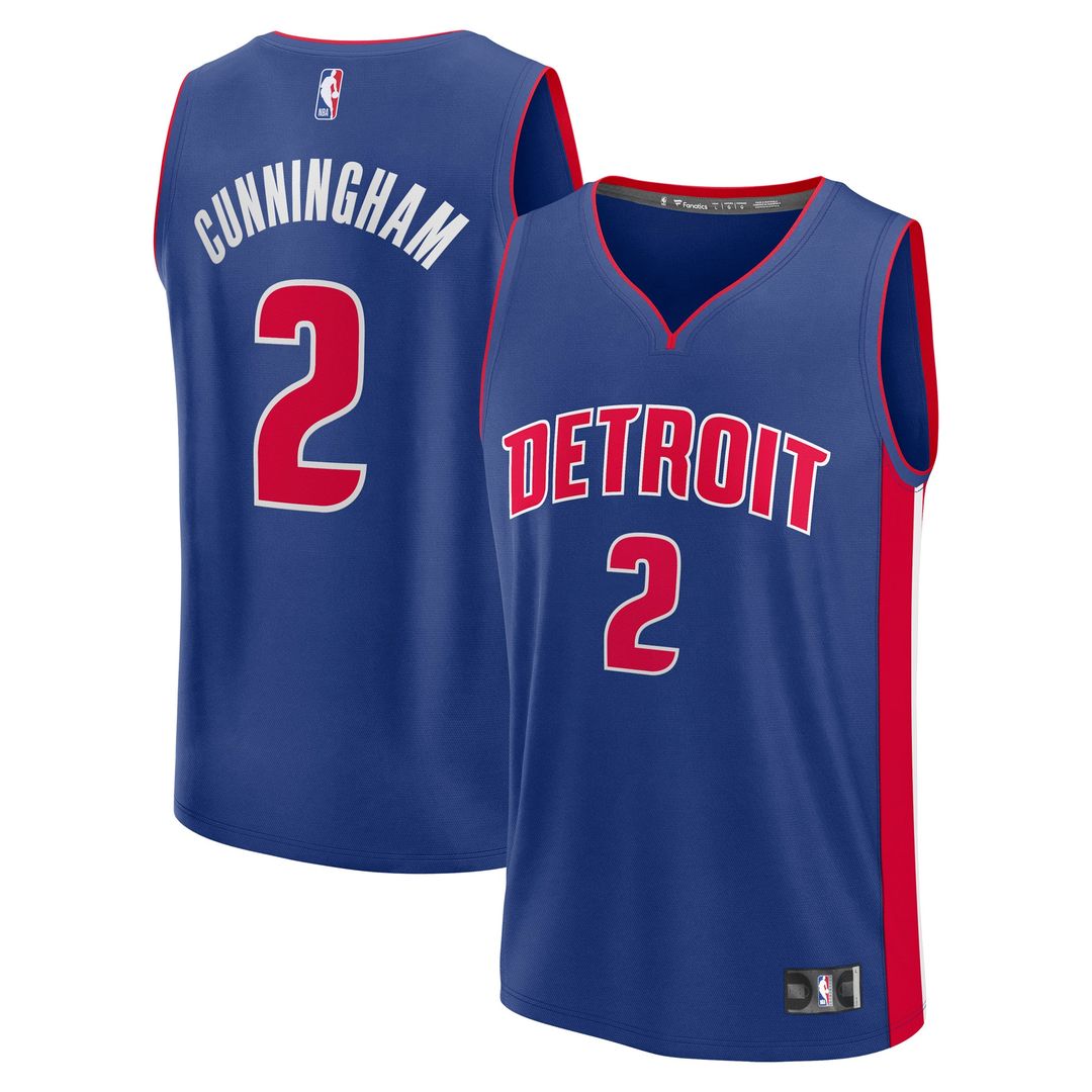 Cade Cunningham Detroit Pistons Fanatics Fast Break Replica Player Jersey - Icon Edition - Blue