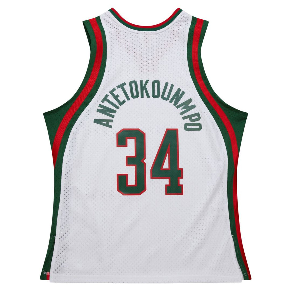 Giannis Antetokounmpo Milwaukee Bucks Mitchell & Ness 2014/15 Hardwood Classics Swingman Jersey - Red