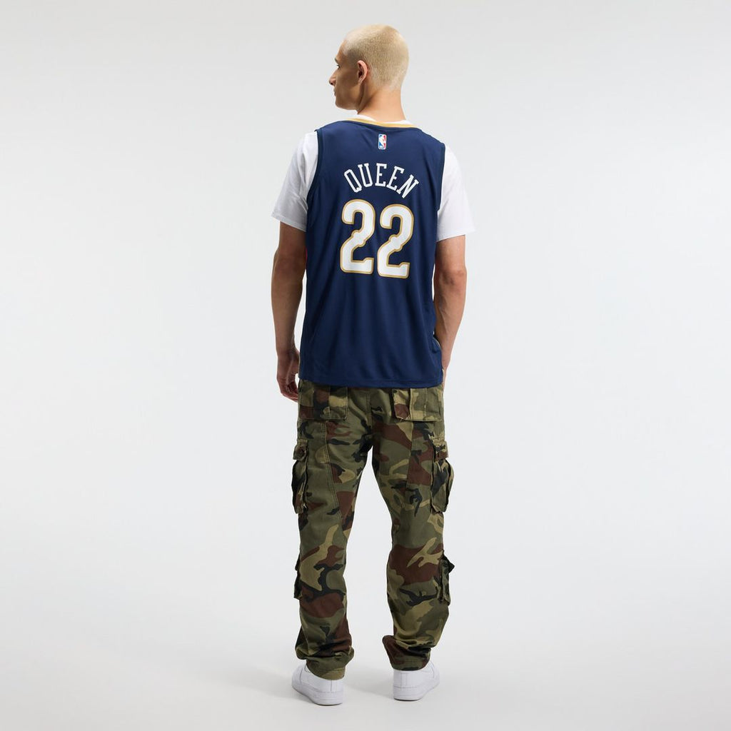Derik Queen New Orleans Pelicans Fanatics Fast Break Replica Jersey - Icon Edition - Navy