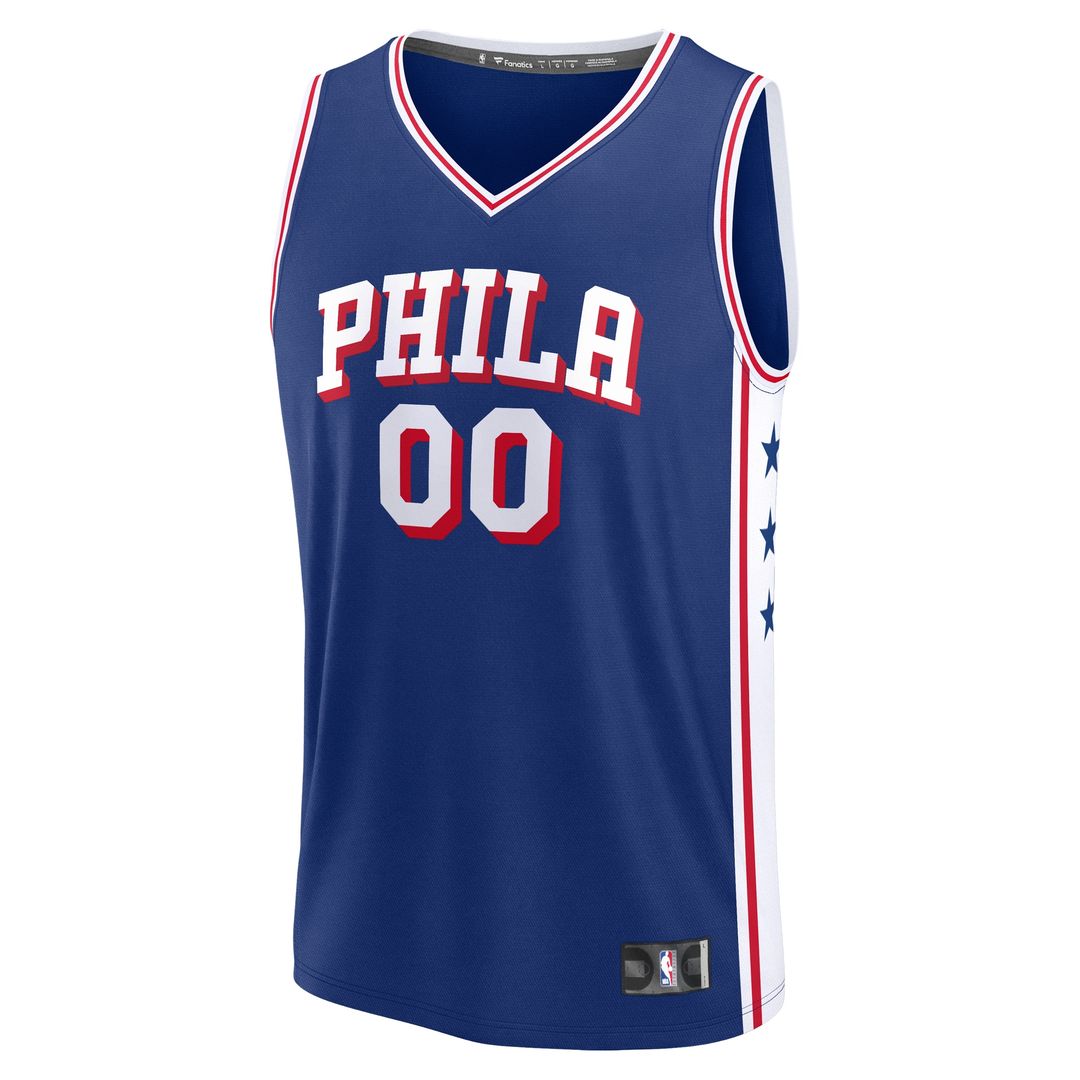 Philadelphia 76ers Fanatics Youth Fast Break Custom Replica Jersey - White  - Association Edition