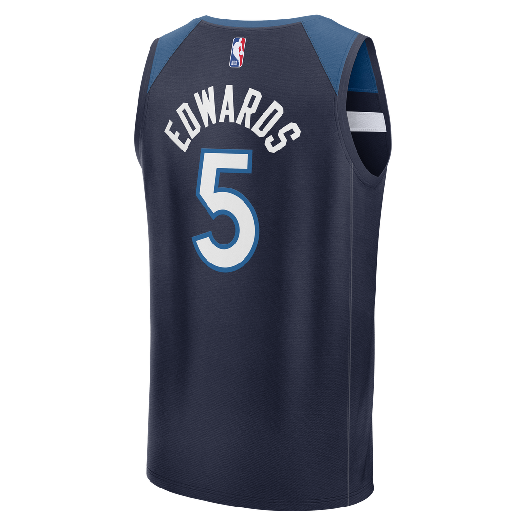 Anthony Edwards Minnesota Timberwolves Fanatics Fast Break Replica Player Jersey - Icon Edition - Navy