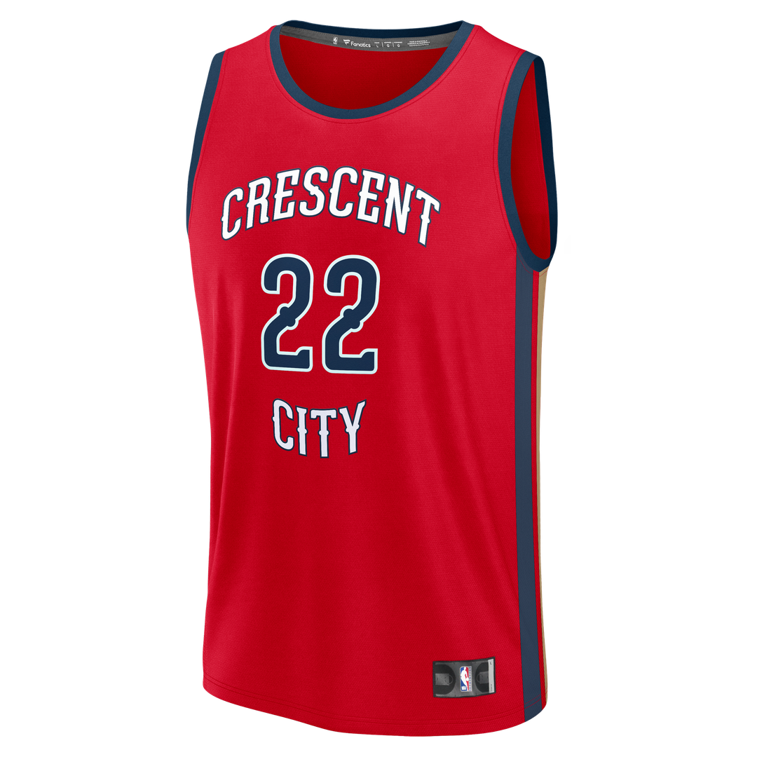 Derik Queen New Orleans Pelicans Fanatics Fast Break Replica Player Jersey - Statement Edition - Red