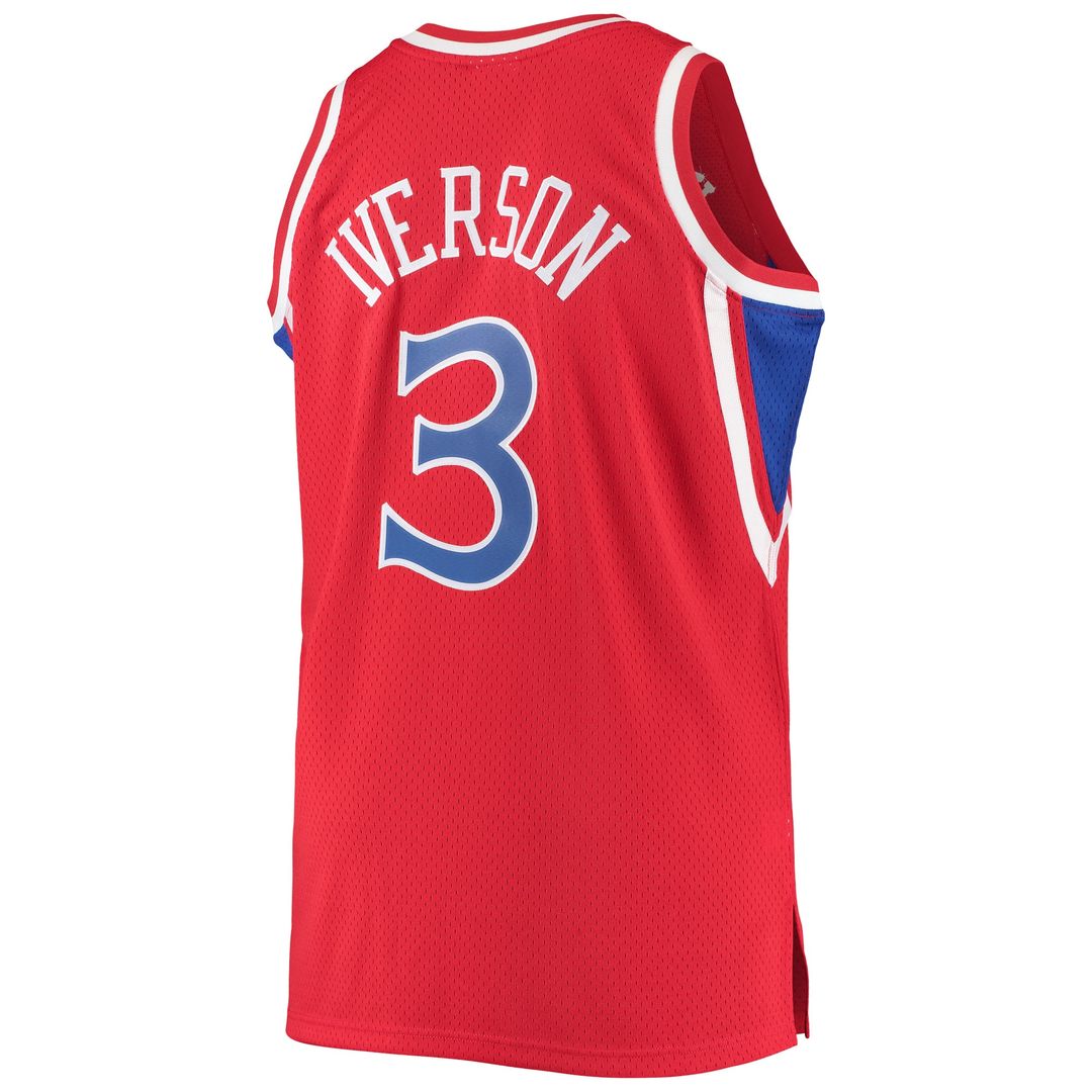 Allen Iverson Philadelphia 76ers Mitchell & Ness 1996/97 Big & Tall Hardwood Classics Swingman Jersey - Royal