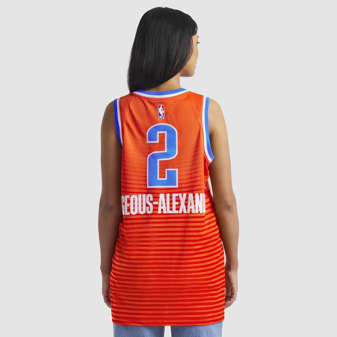 Shai Gilgeous-Alexander Oklahoma City Thunder Jordan Brand Unisex Swingman Jersey - Statement Edition - Orange