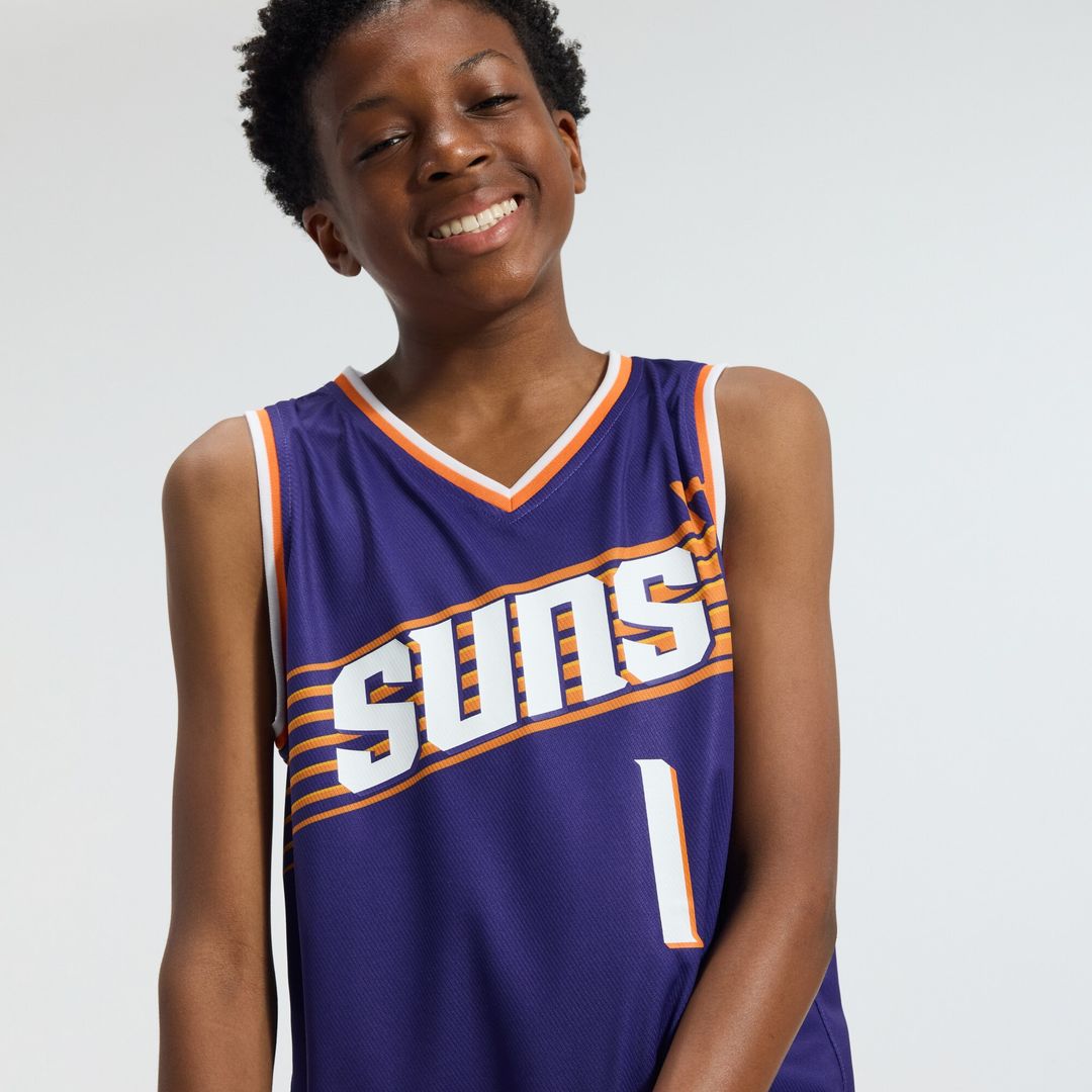Devin Booker Phoenix Suns Fanatics Youth Fast Break Replica Player Jersey - Icon Edition - Purple