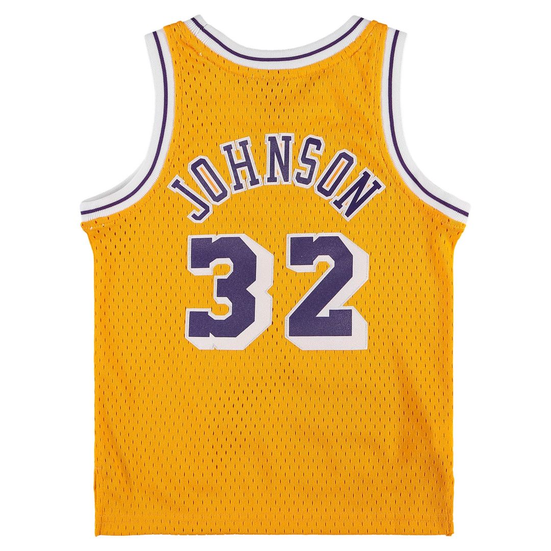Magic Johnson Los Angeles Lakers Mitchell & Ness Preschool 1984-1985 Hardwood Classics Throwback Team Jersey - Gold