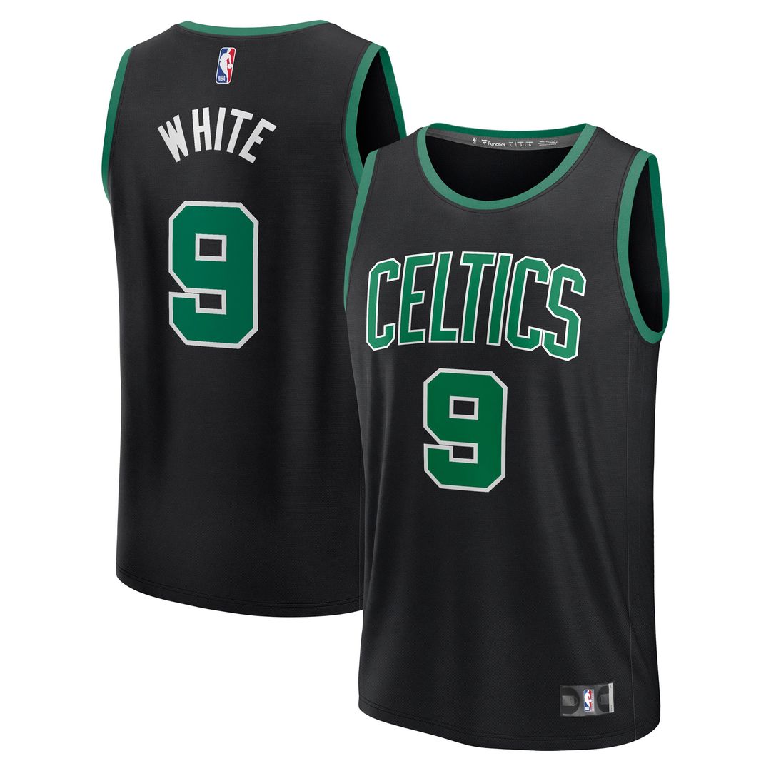 Derrick White Boston Celtics Fanatics Fast Break Replica Player Jersey - Statement Edition - Black
