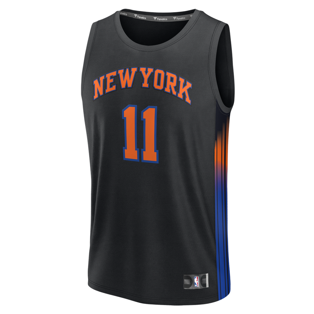 Jalen Brunson New York Knicks Fanatics Youth  Fast Break Jersey - Statement Edition - Black