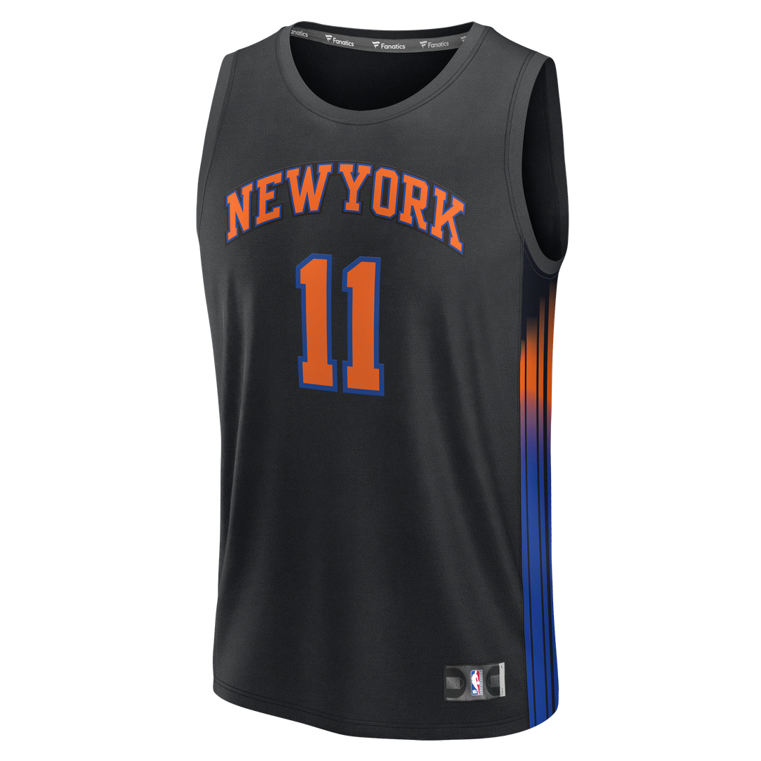 Jalen Brunson New York Knicks Fanatics Youth  Fast Break Jersey - Statement Edition - Black
