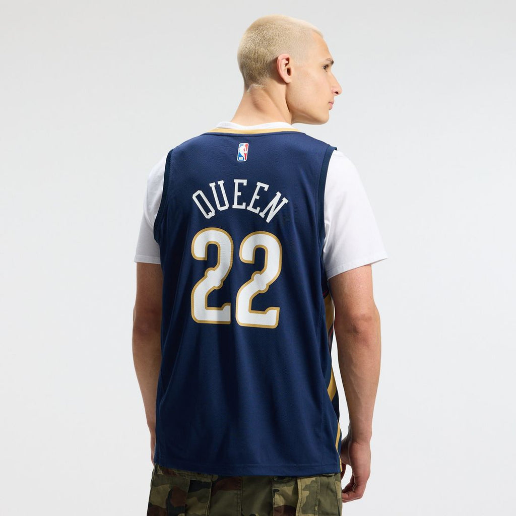 Derik Queen New Orleans Pelicans Fanatics Fast Break Replica Jersey - Icon Edition - Navy