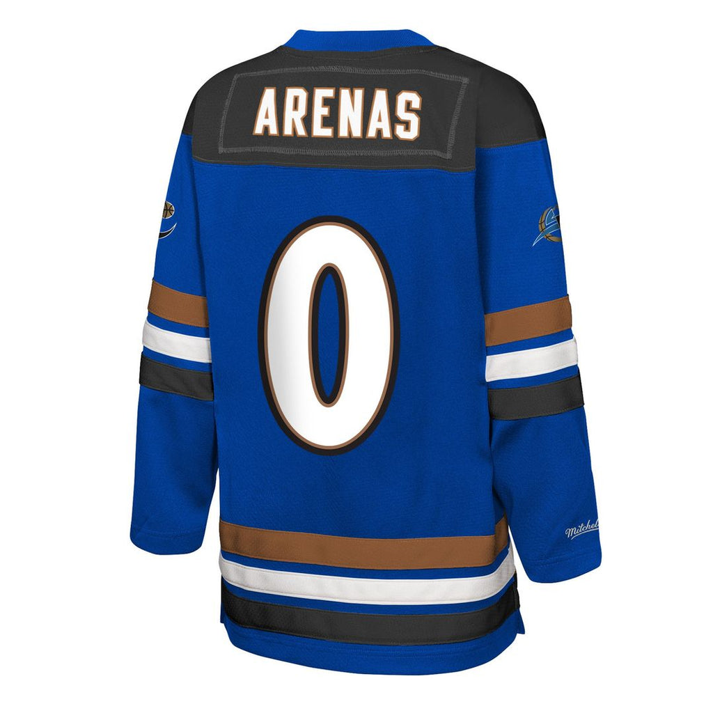Gilbert Arenas Washington Wizards Mitchell & Ness Youth Maxxed Out 2.0 Fashion Hockey Jersey - Blue