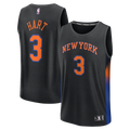 Josh Hart New York Knicks Fanatics Youth  Fast Break Jersey - Statement Edition - Black