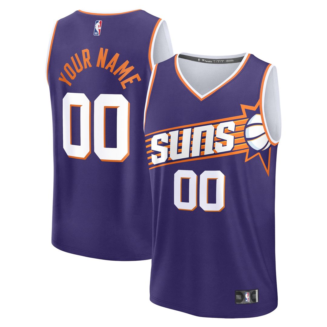 Phoenix Suns Fanatics Youth Fast Break Custom Replica Jersey - Purple  - Icon Edition